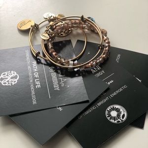 NWT FOUR NEW Alex and Ani bracelets in one bundle